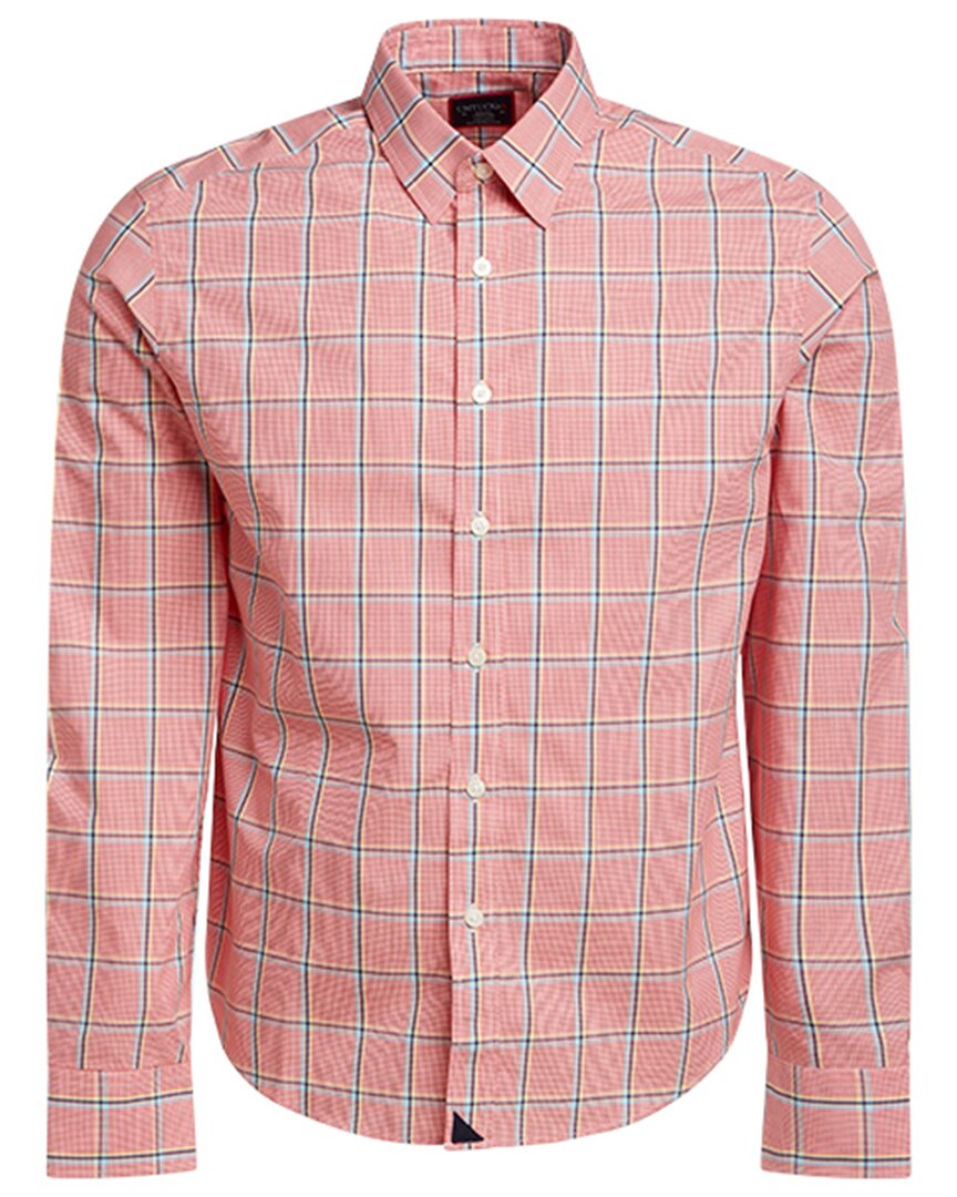 Shop Untuckit Wrinkle-free Gibbons Shirt In Red