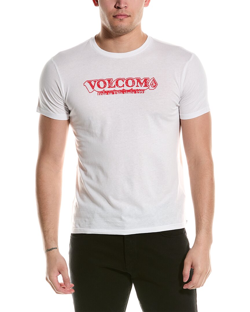 Shop Volcom Leveler T-shirt In White