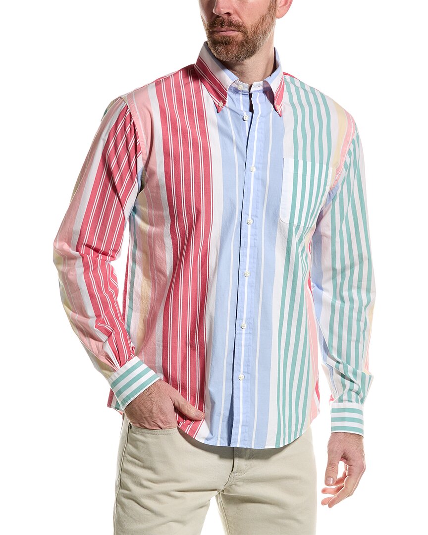 BROOKS BROTHERS BROOKS BROTHERS ARCHIVE STRIPE WOVEN SHIRT