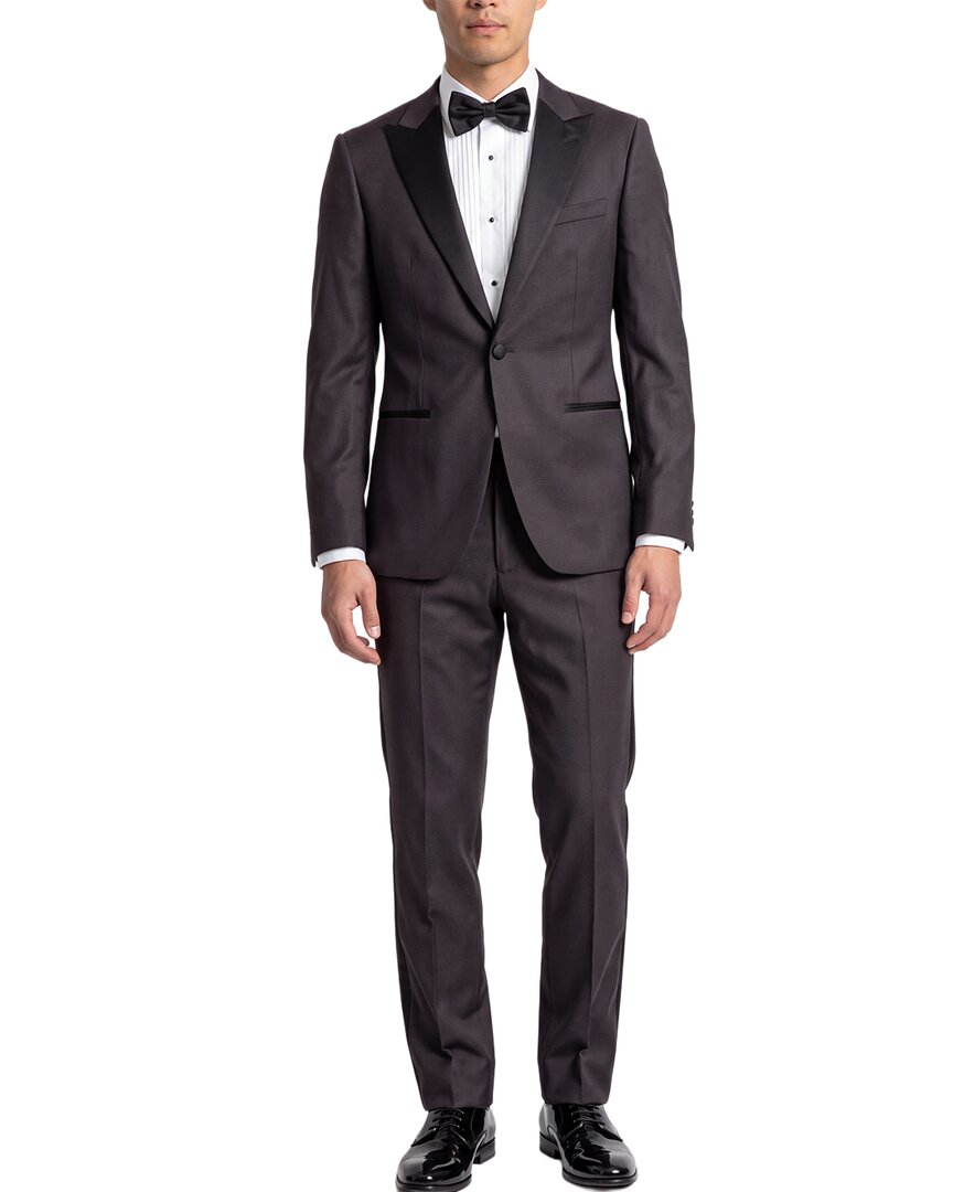Corneliani 2pc Wool & Silk-blend Suit In Black