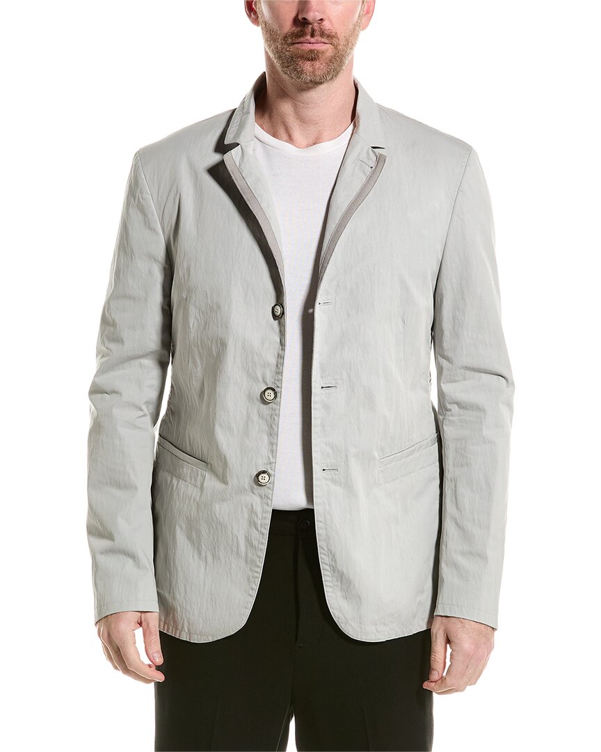 Pre-owned John Varvatos Slim Fit Jacket Men's In Gray