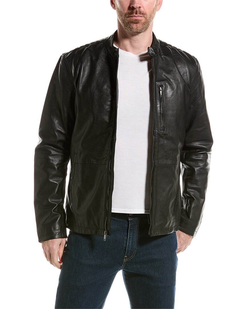 Shop John Varvatos Kris Leather Jacket