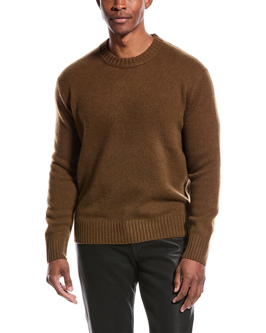 Frame Cashmere Crewneck Sweater In Brown