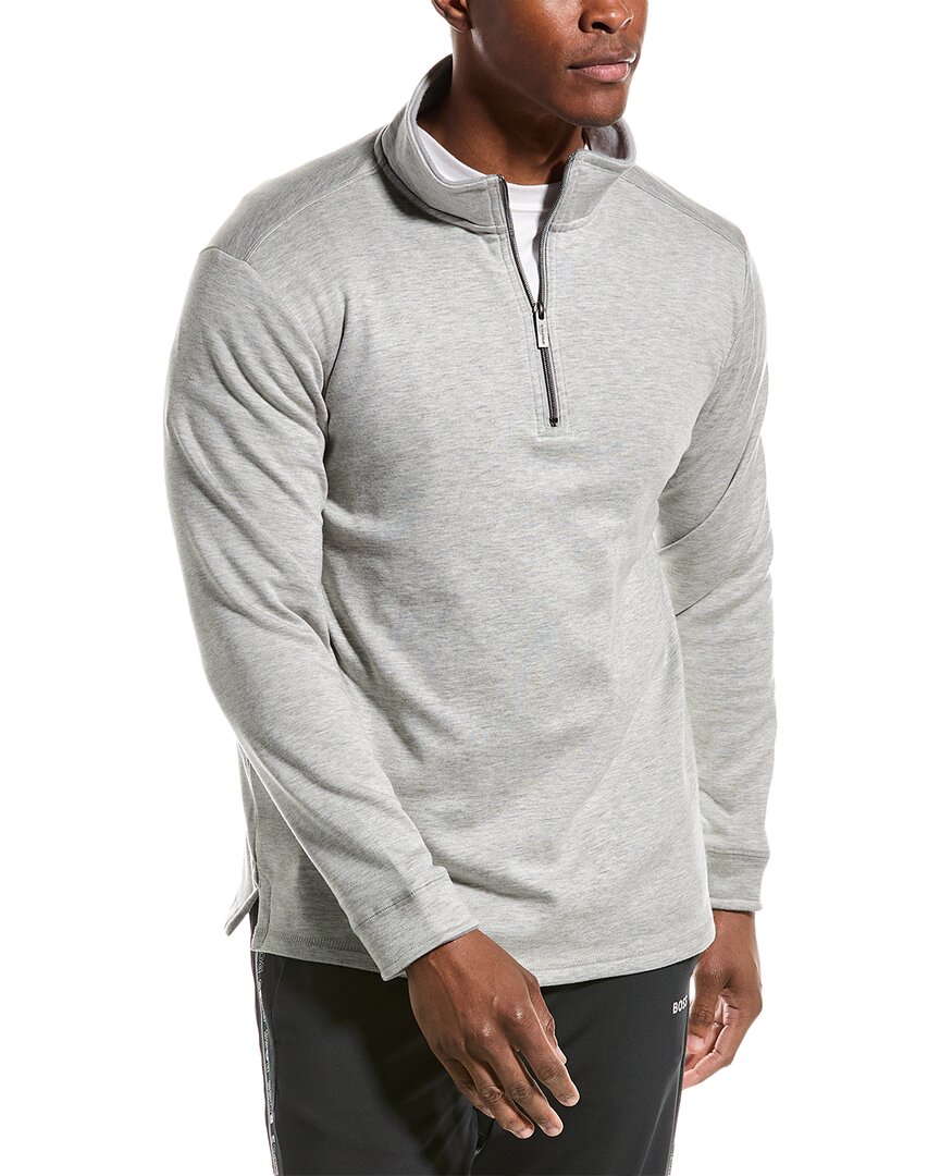 Shop Magaschoni 1/4-zip Pullover In Grey