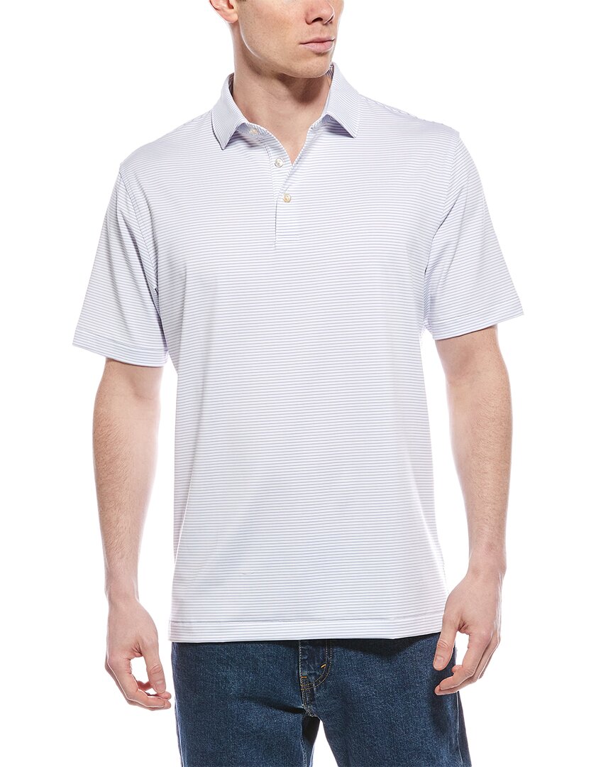 Peter Millar Highlands Performance Jersey Polo Shirt In Blue