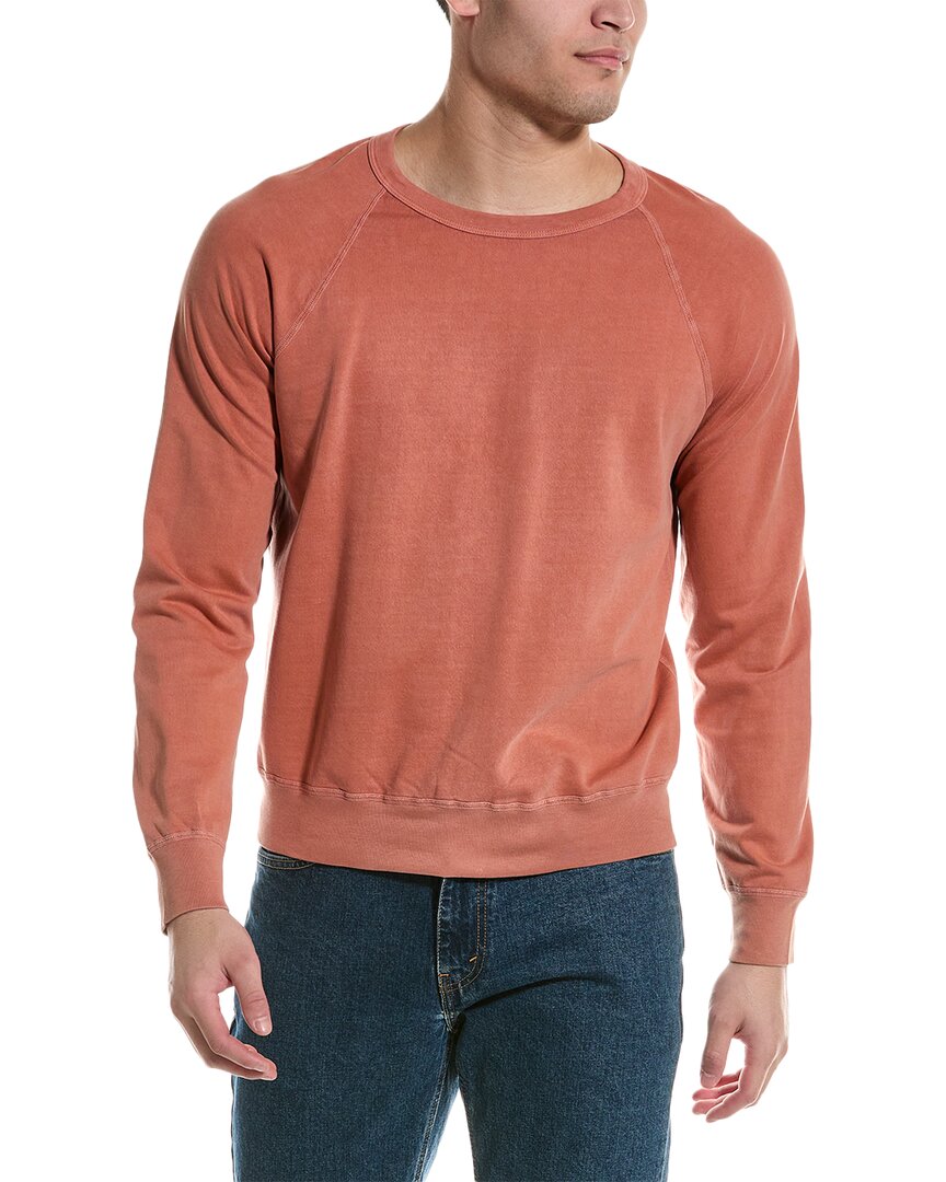Shop Save Khaki United Fleece Crewneck Sweatshirt In Orange