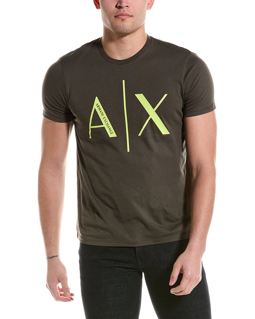 Armani Exchange T-shirt In Brown