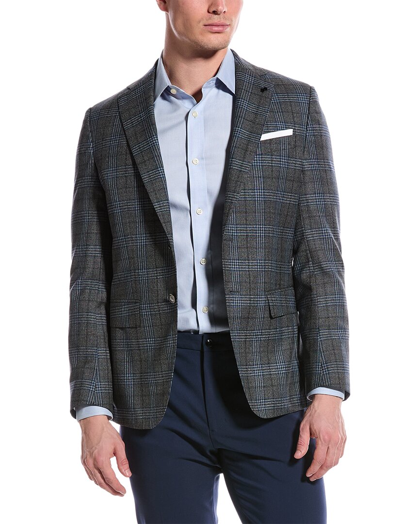 Shop Hugo Boss Boss  Slim Fit Wool Sport Jacket In Grey