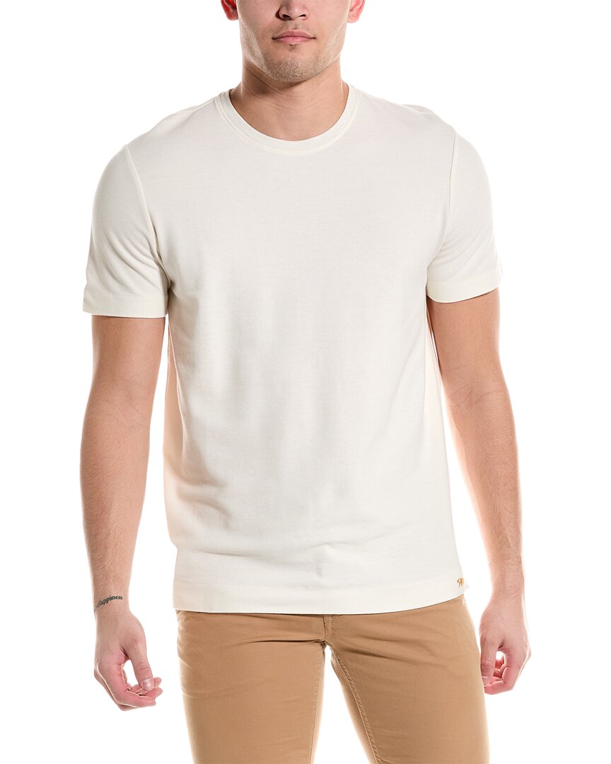 Robert Talbott Dean Crepe T-shirt In White