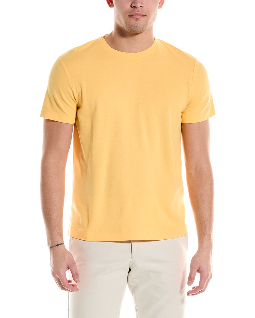 Robert Talbott Dean Crepe T-shirt In Yellow