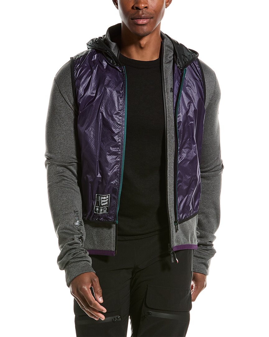 Moncler Day-namic Sweatshirt With Vest Grey In Grey
