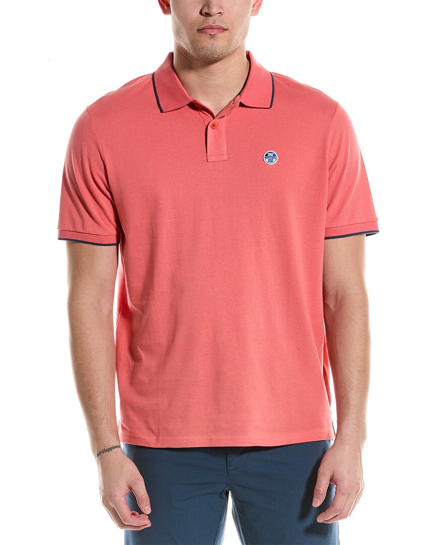 Shop North Sails Polo Shirt In Pink