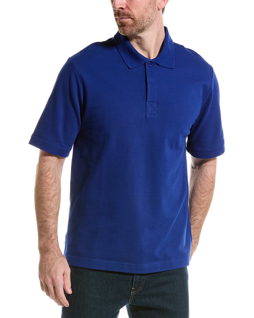 Pre-owned Burberry Polo Shirt Men's In Blue
