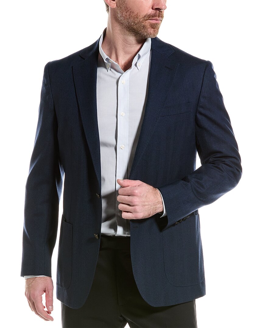 Shop Brooks Brothers Classic Fit Wool Suit Jacket In Blue
