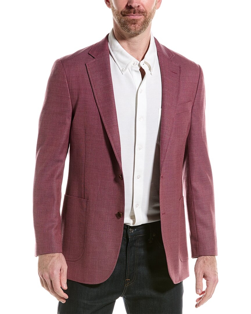 Shop Brooks Brothers Classic Fit Wool Suit Jacket In Purple