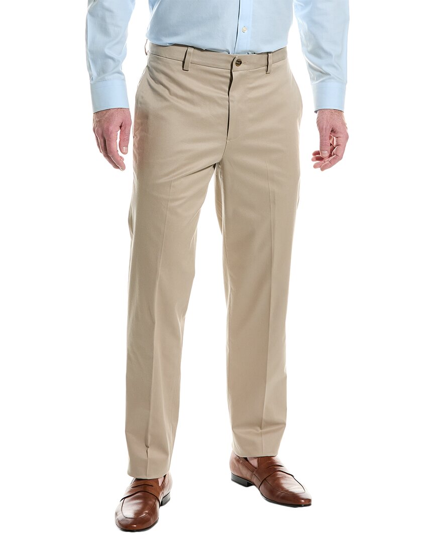 Shop Brooks Brothers Clark Stretch Chino In Beige