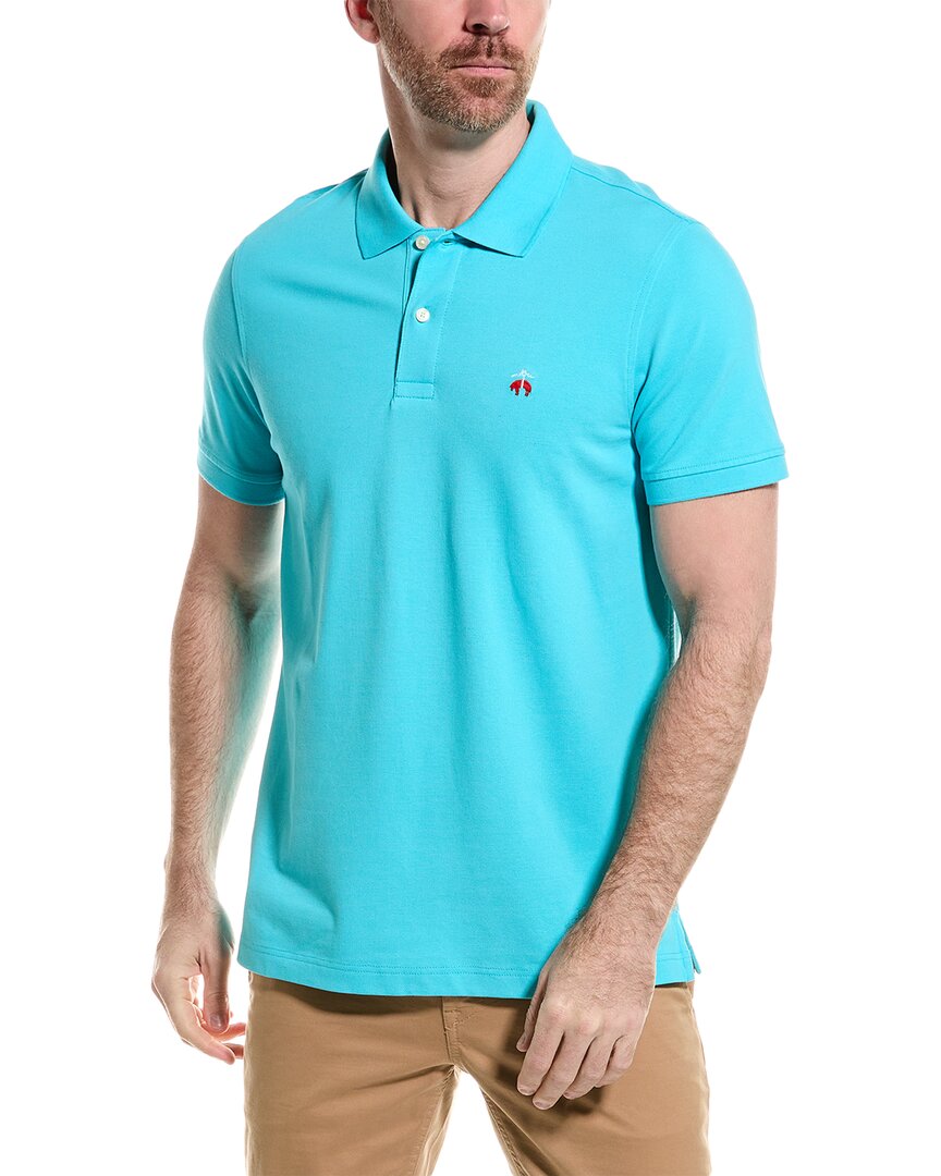 Shop Brooks Brothers Slim Fit Polo Shirt In Blue
