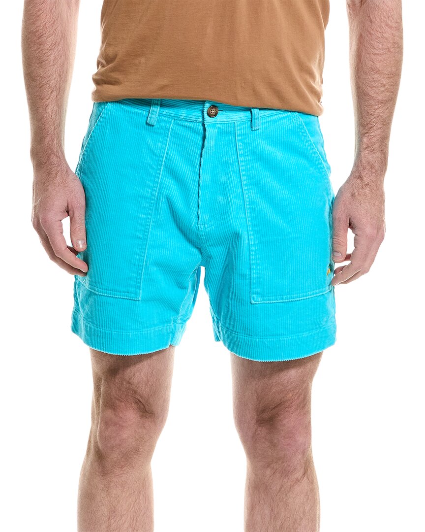 Shop Brooks Brothers Wide Wale Cord Short In Blue