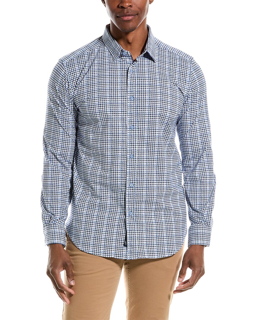 Robert Graham Rizzo Tailored Fit Shirt In Blue