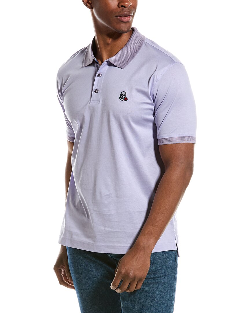 Shop Robert Graham Archie 2 Classic Fit Polo Shirt In Purple