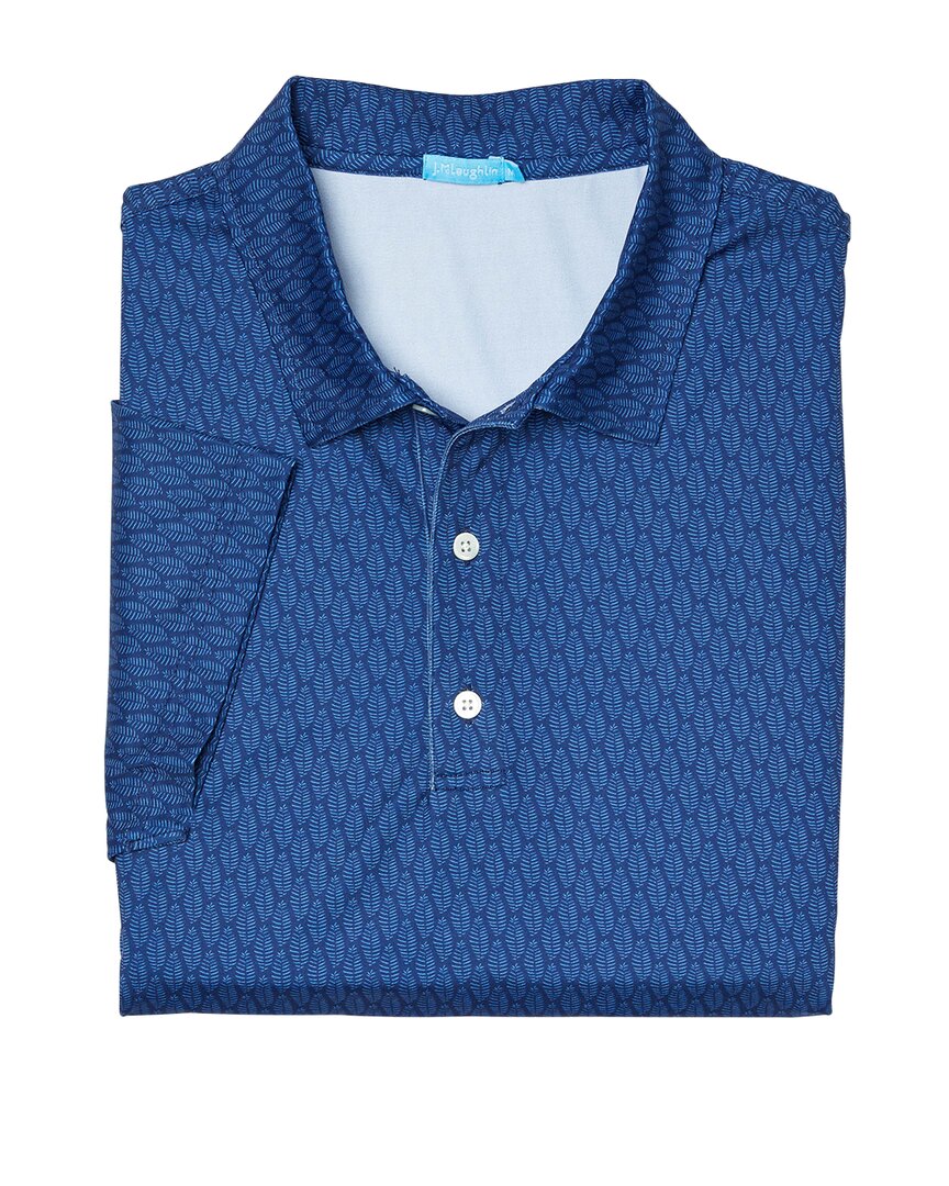 J.mclaughlin Leaflett Fairhope Polo Shirt In Blue