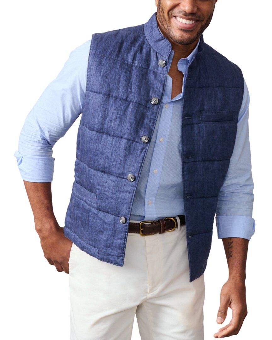 Shop J.mclaughlin Solid Gerard Linen Vest