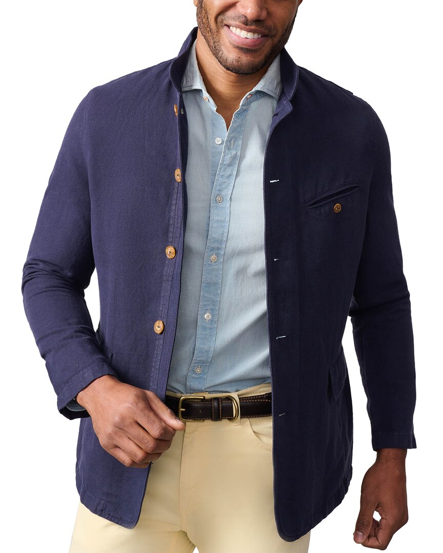 Shop J.mclaughlin Solid Mack Linen-blend Jacket
