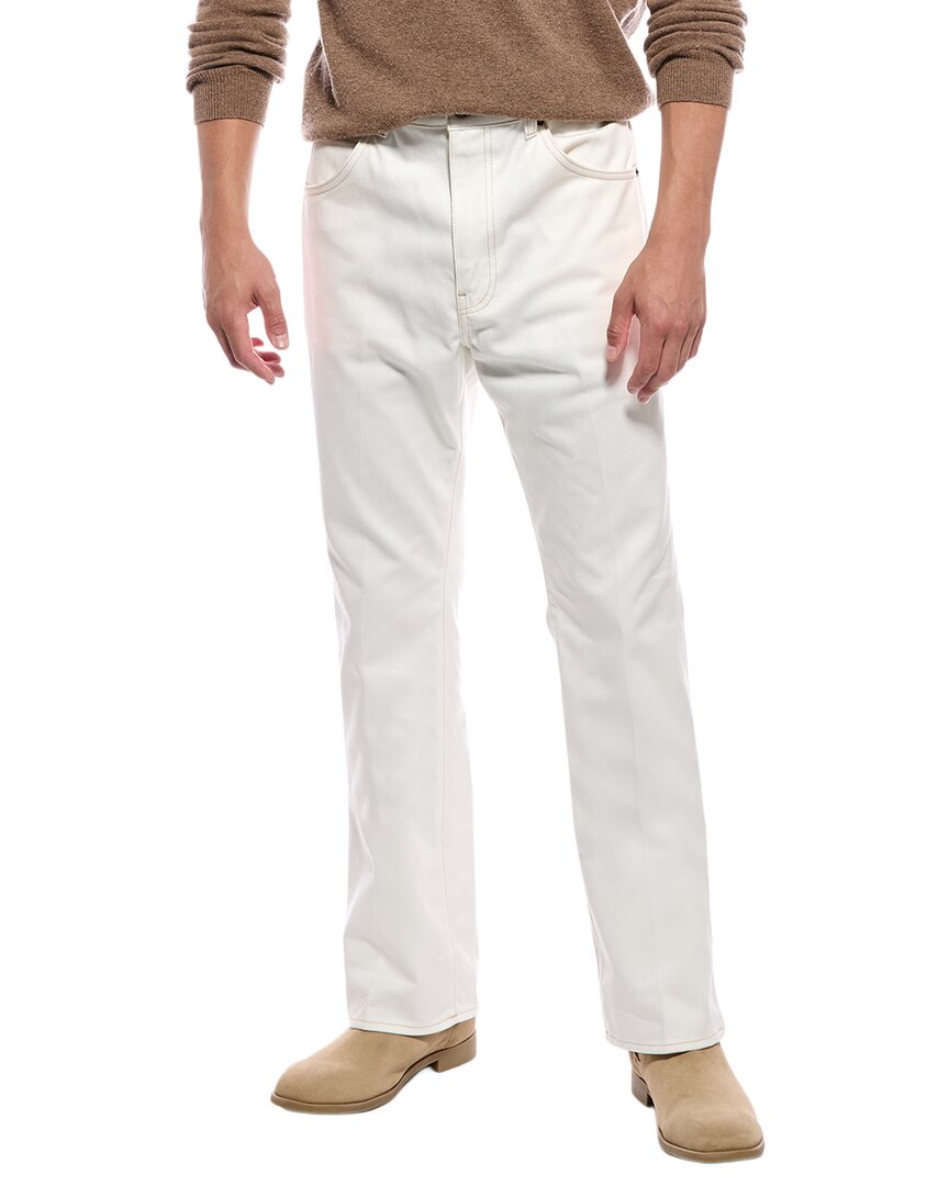 Blk Dnm White Bootcut Jean