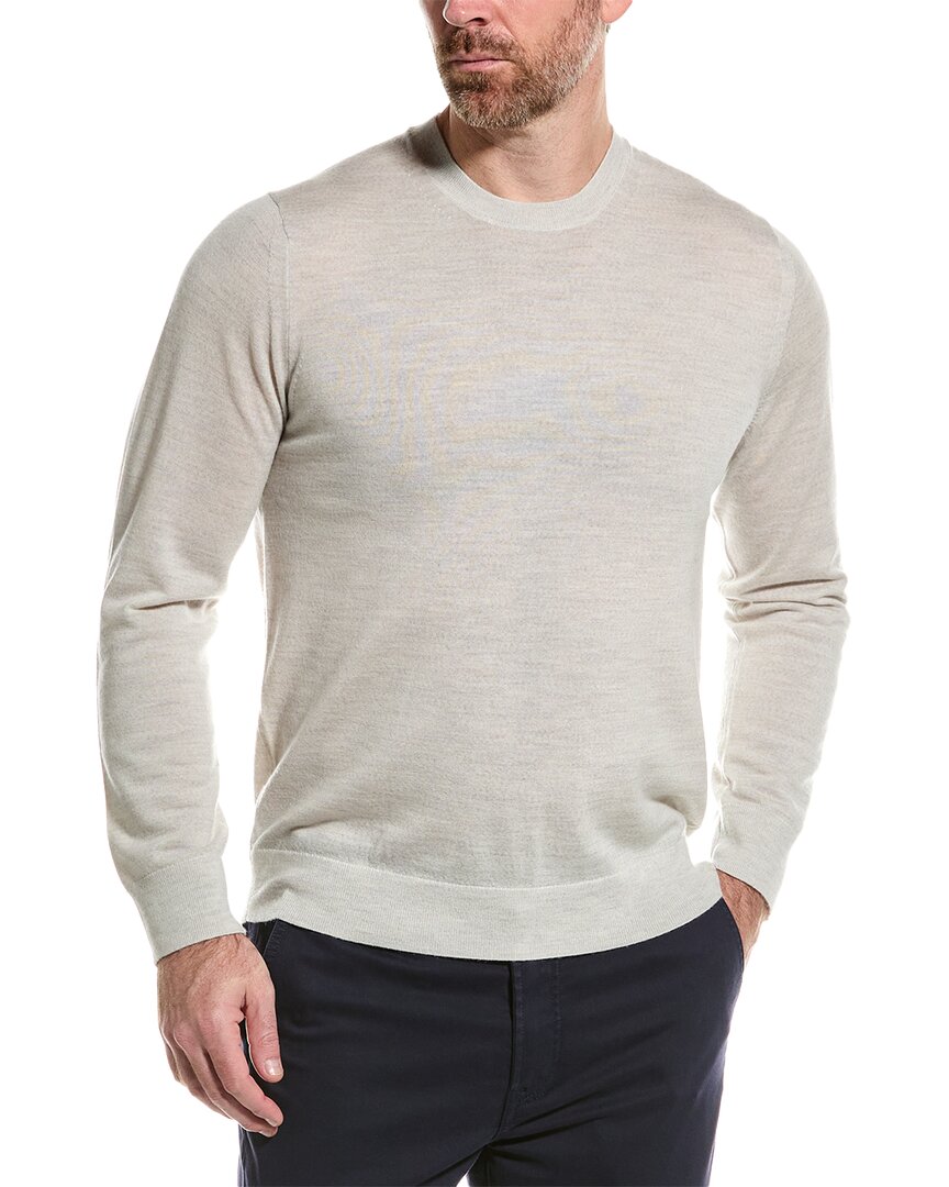 Vince Wool Crewneck Sweater In Grey