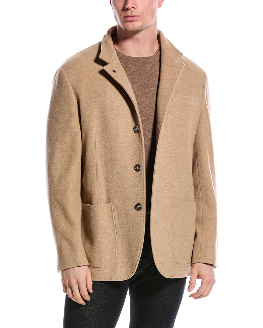 Shop Brunello Cucinelli Wool & Cashmere-blend Jacket