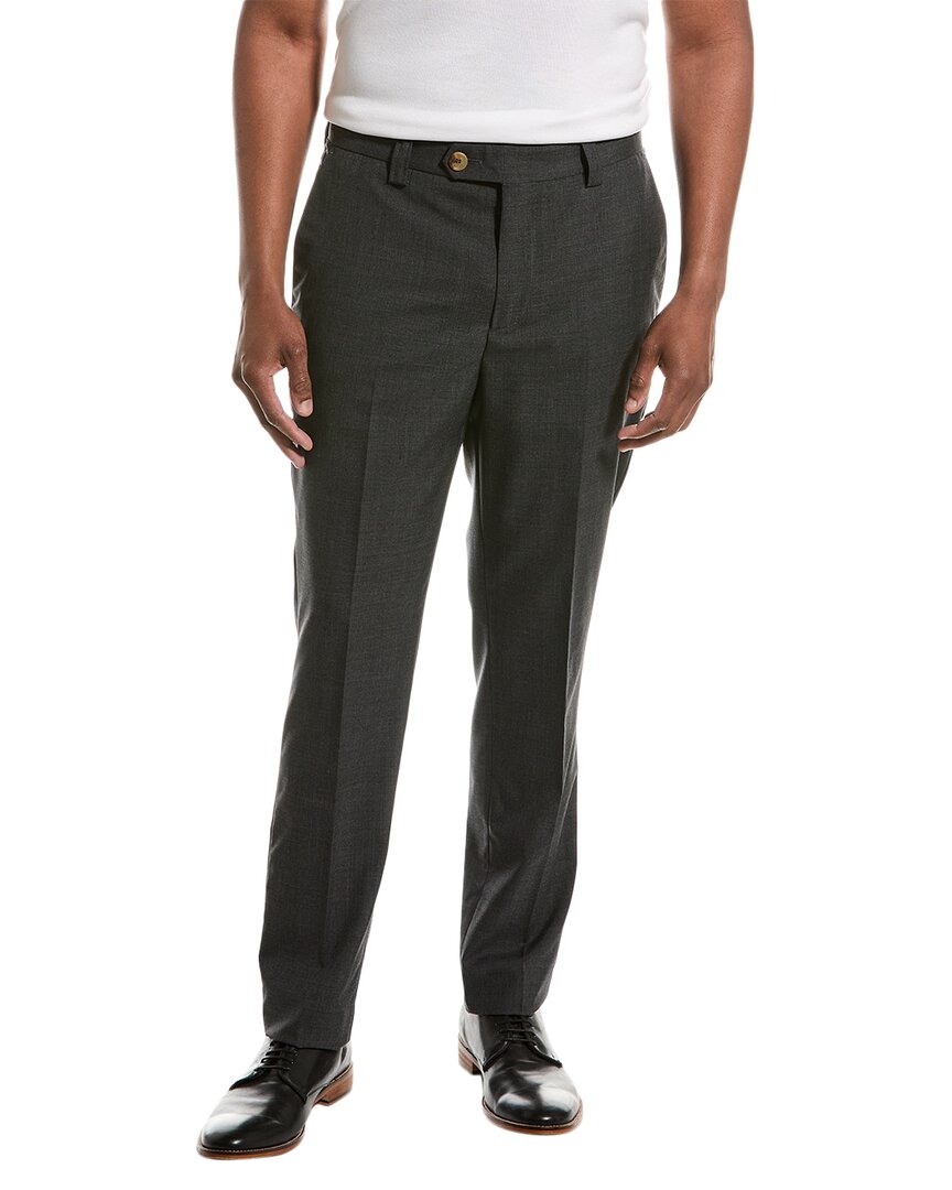 Brunello Cucinelli Leisure Fit Wool Pant In Black