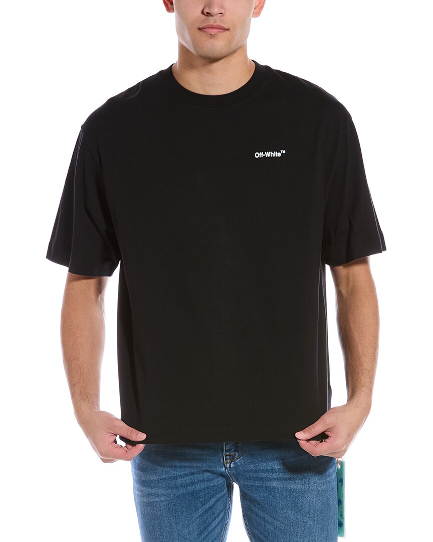 Shop Off-white ™ Chain Arrow T-shirt In Black