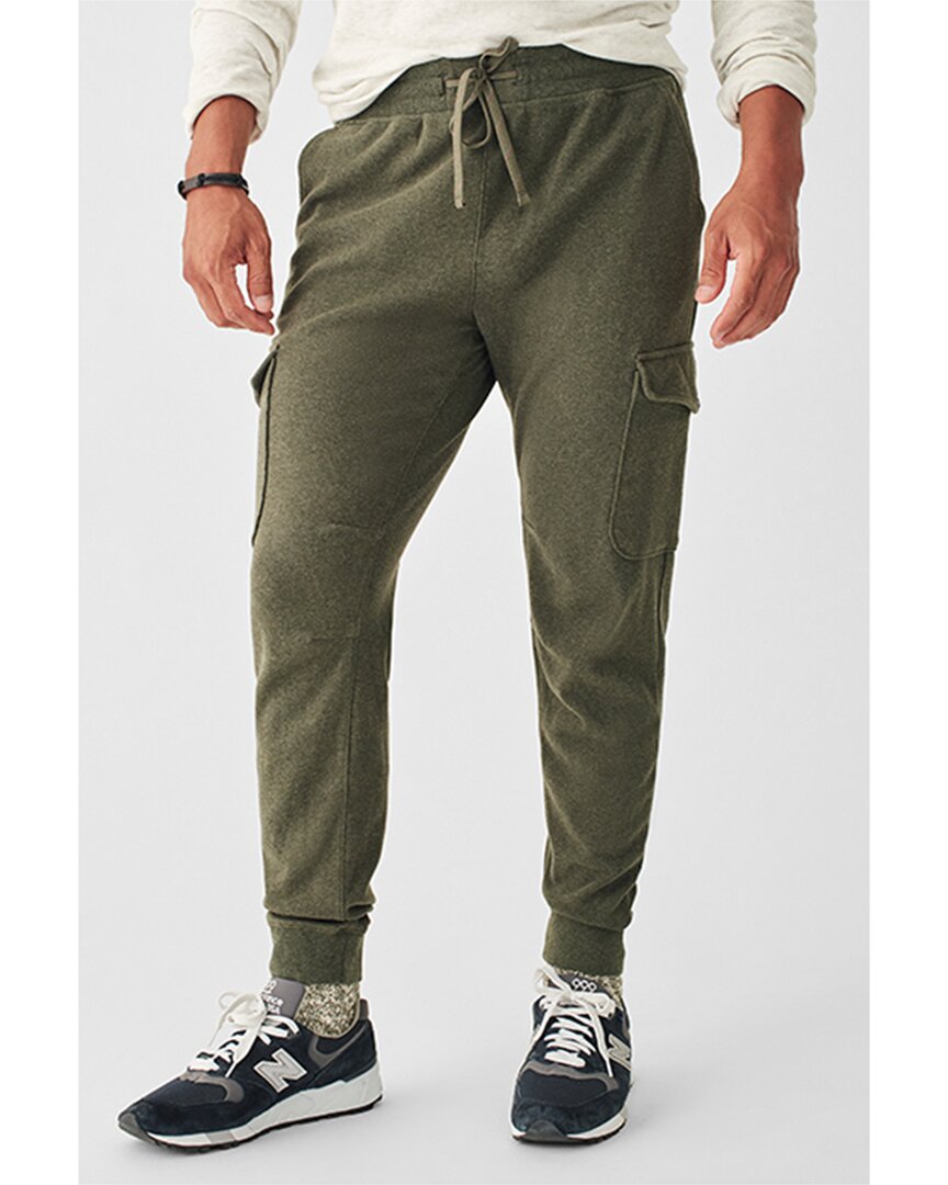 Shop Faherty Knit Alpine Cargo Pant In Green