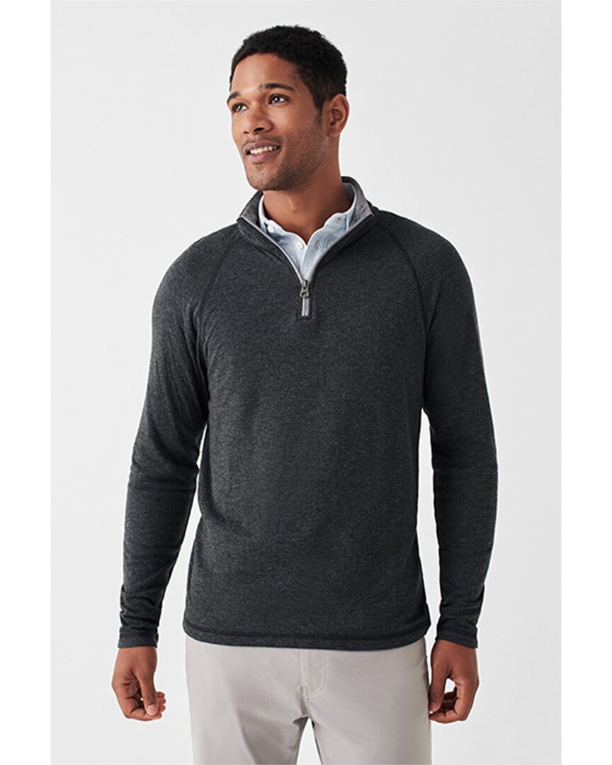 Shop Faherty Cloud 1/4-zip Pullover In Grey