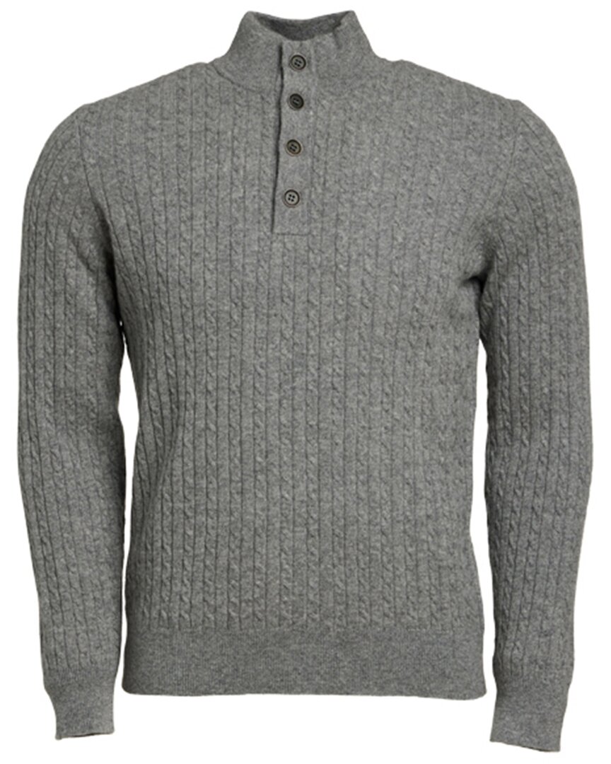 Shop Untuckit Luxe Cashmere Sweater In Grey