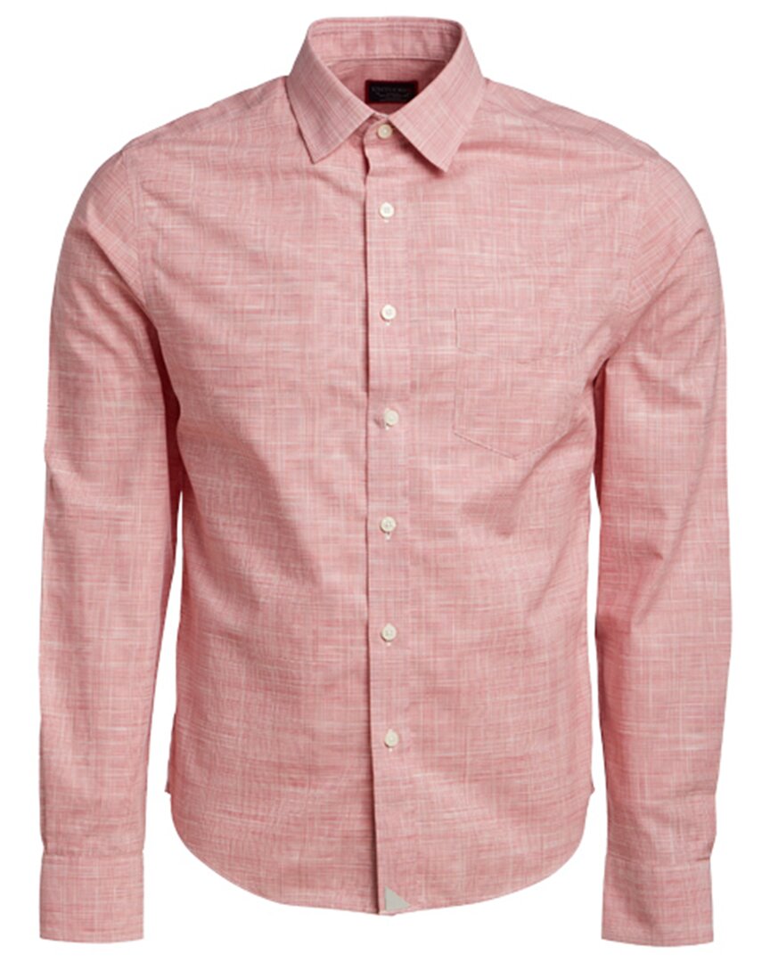 Shop Untuckit Wrinkle-free Avellino Shirt In Red