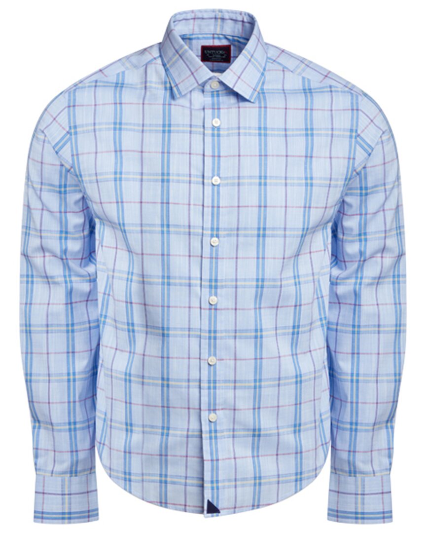 Shop Untuckit Slim Fit Wrinkle-free Triano Shirt In Blue