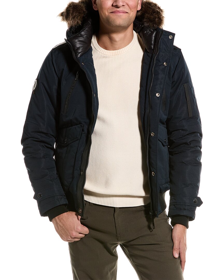 Point Zero Mpro Bomber Jacket In Blue