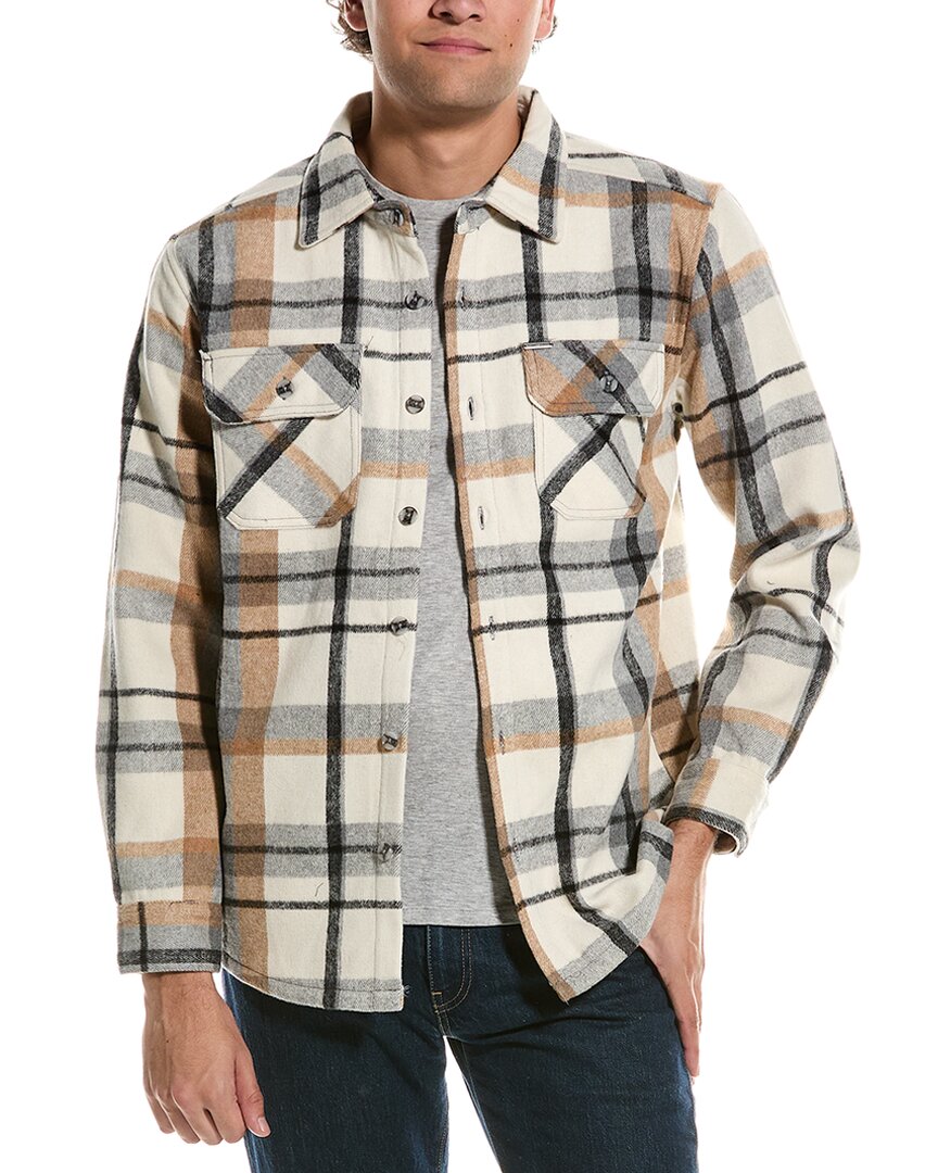Point Zero Check Knit Shirt In White