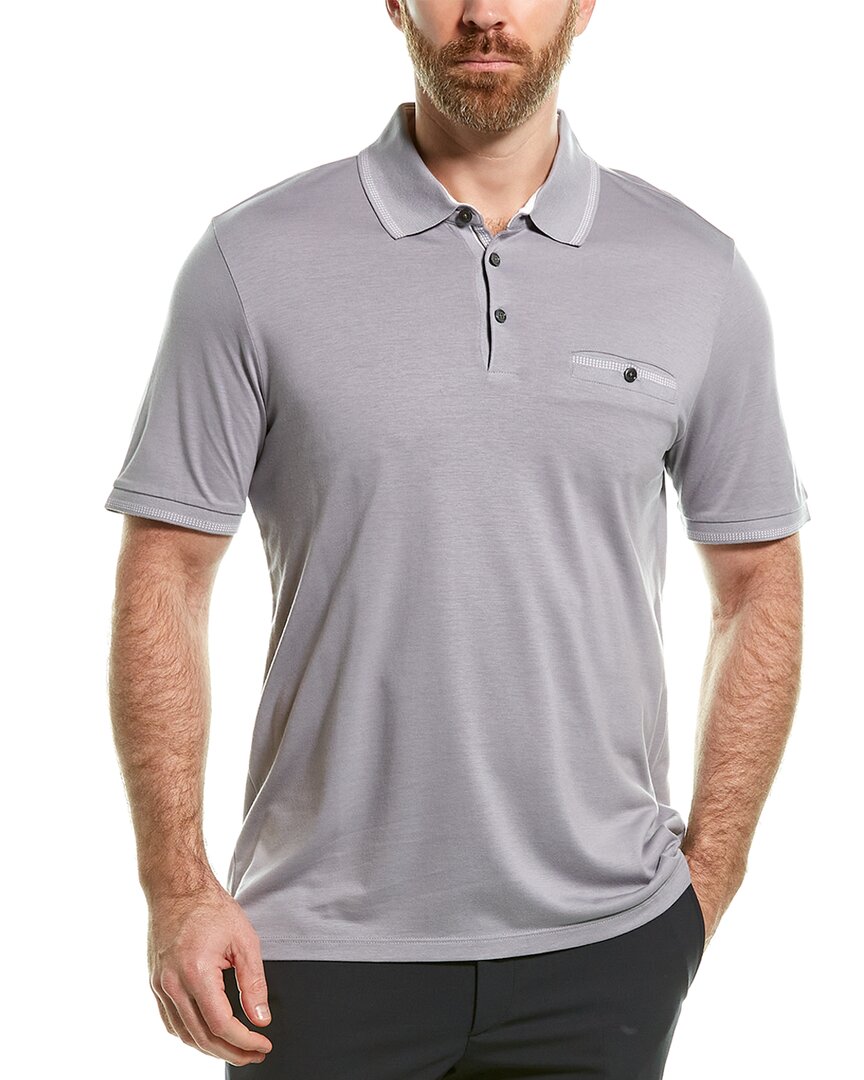 Shop Ted Baker Tortila Polo Shirt In Grey