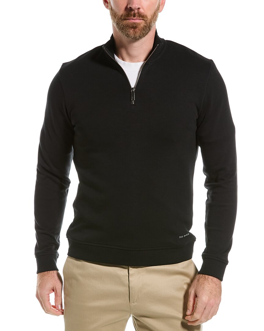 Shop Ted Baker Antram 1/2-zip Pullover In Black