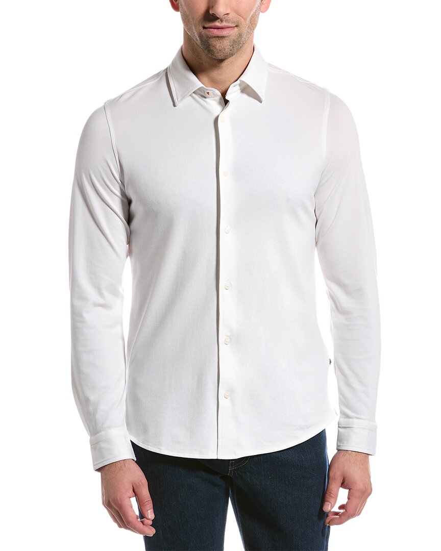 Shop Ted Baker Rigby Pique Shirt In White