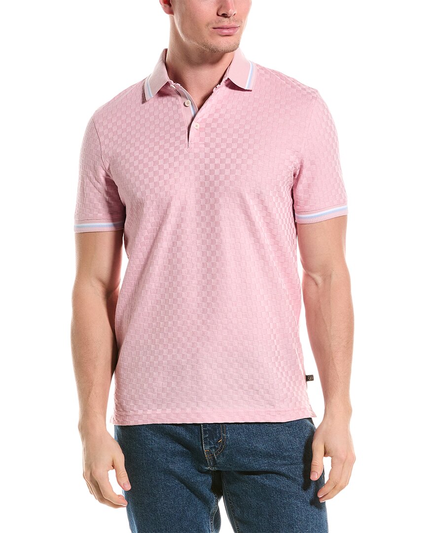 Ted Baker Palos Regular Polo Shirt In Pink