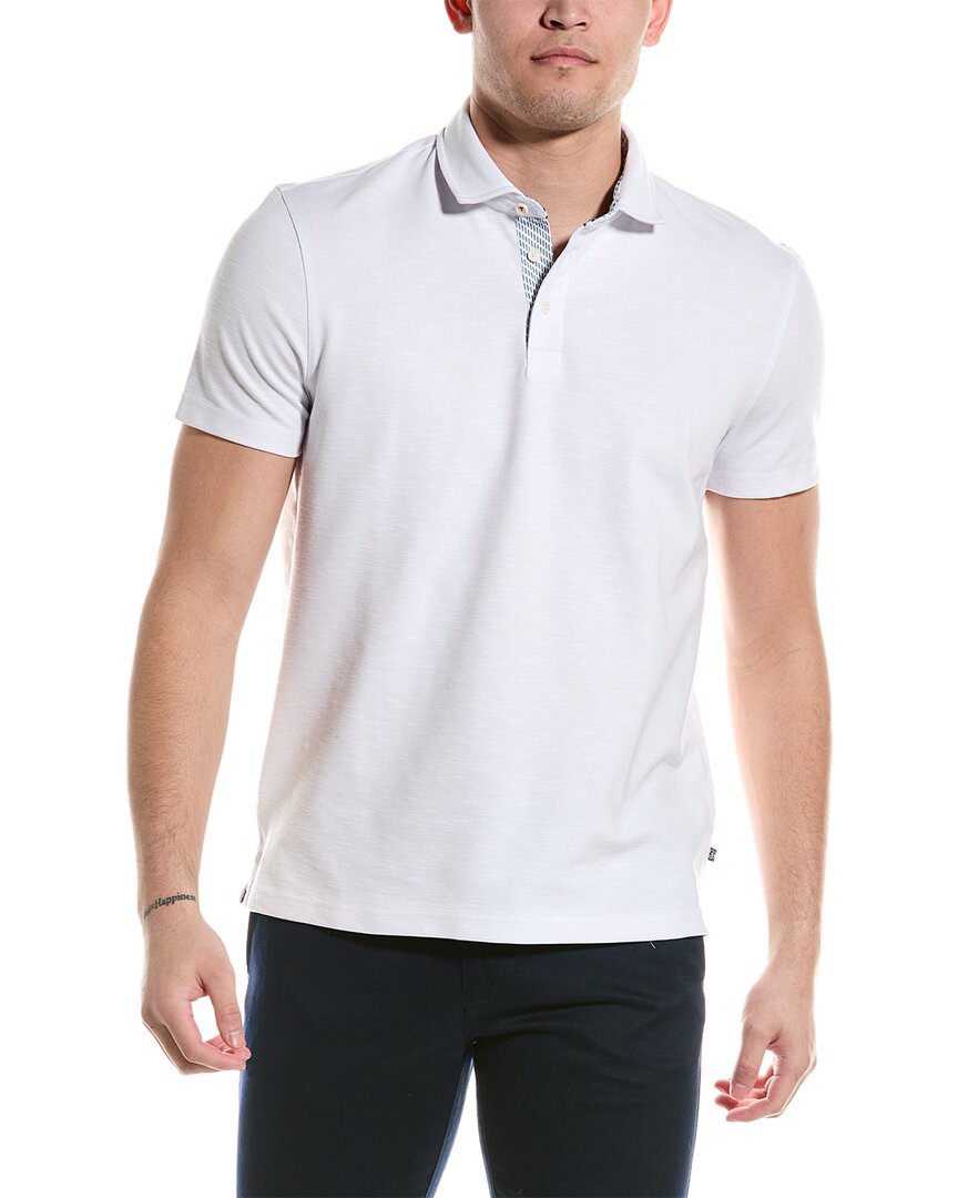 Ted Baker Monlaco Regular Fit Polo Shirt In White