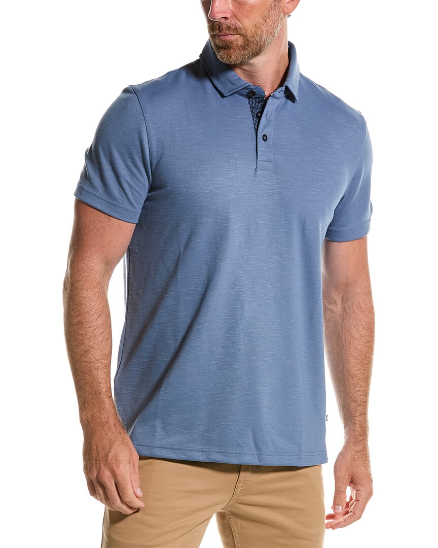Shop Ted Baker Monlaco Regular Fit Polo Shirt In Blue