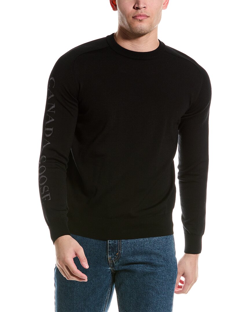 Canada Goose Wool Crewneck Sweater In Black
