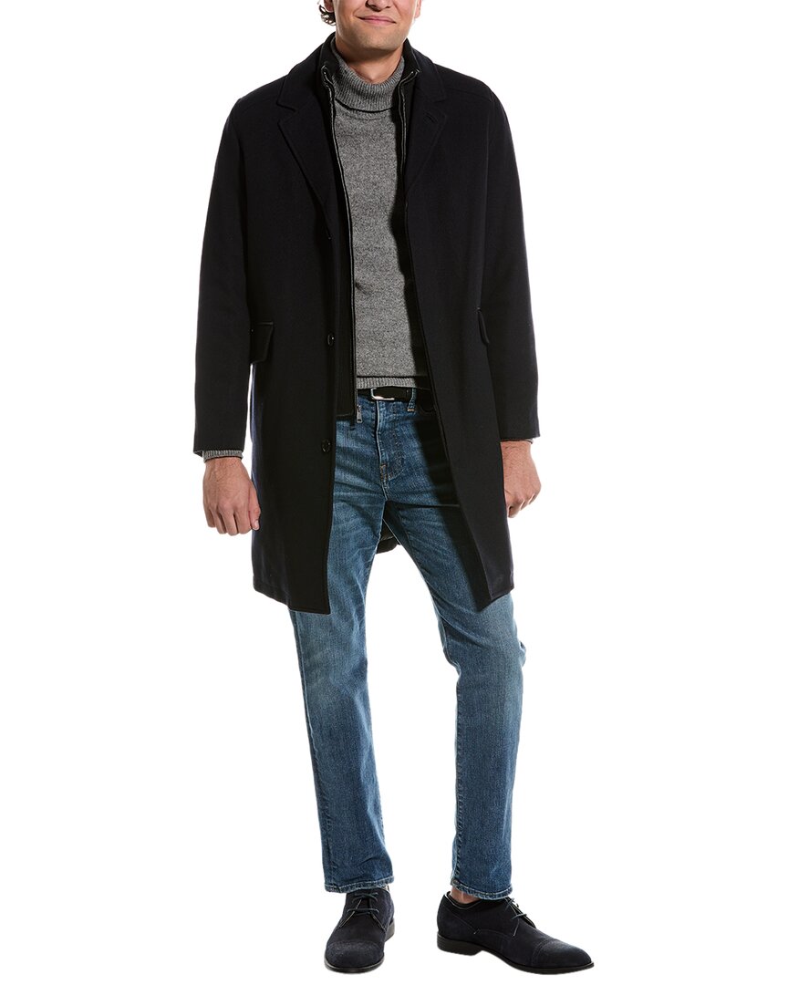 Cole Haan Signature Single-breasted Wool-blend Overcoat