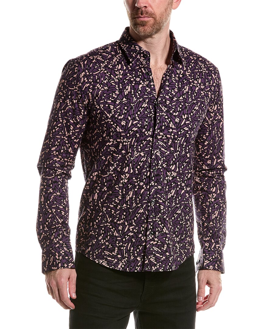 Hugo Boss Hugo  Casual Slim Fit Shirt In Purple