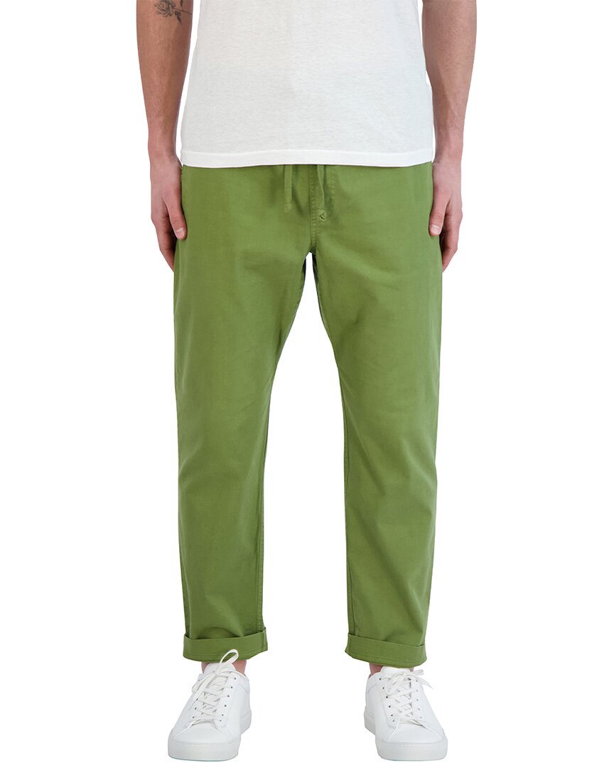 Goodlife Clothing Relaxed Lightweight Twill Pant In Green