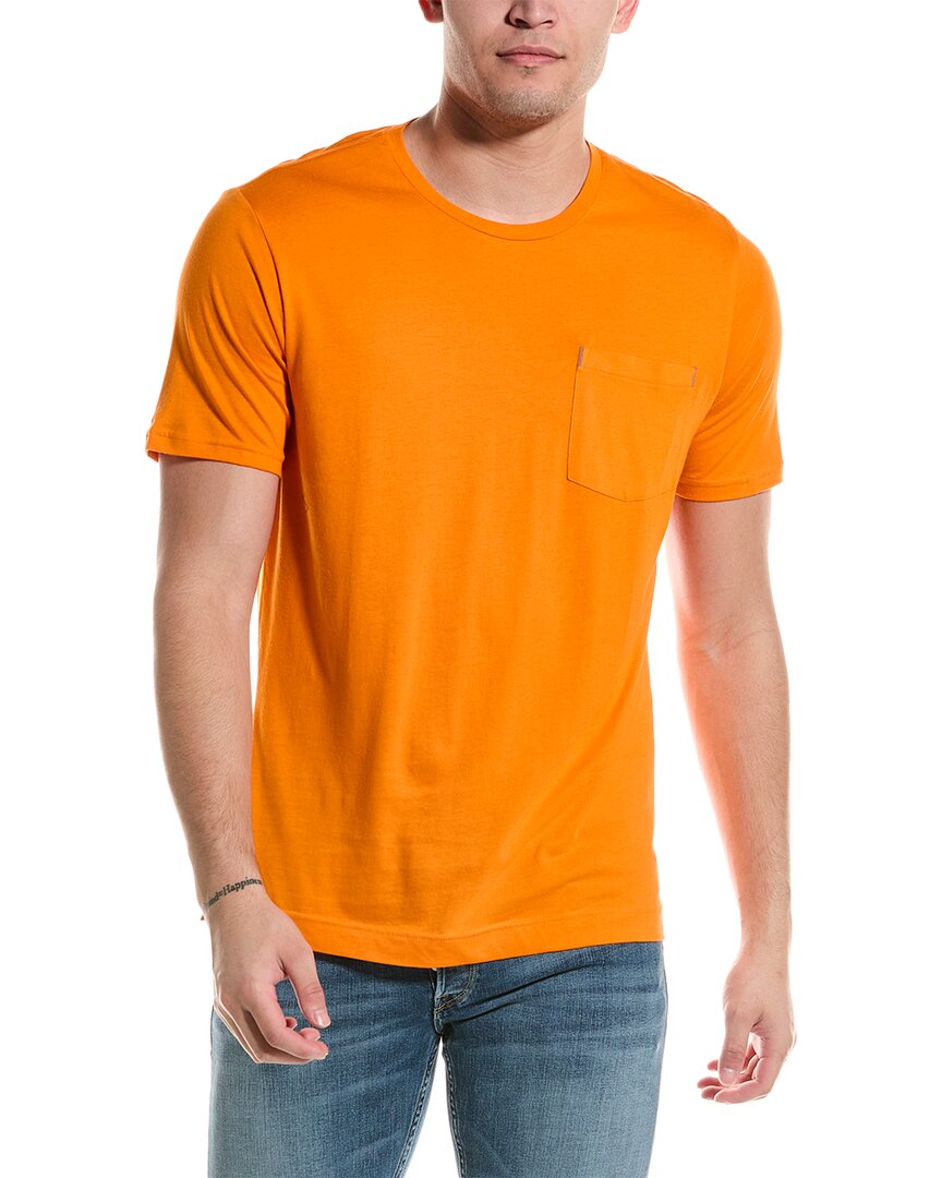 Shop Robert Graham Myles T-shirt In Orange